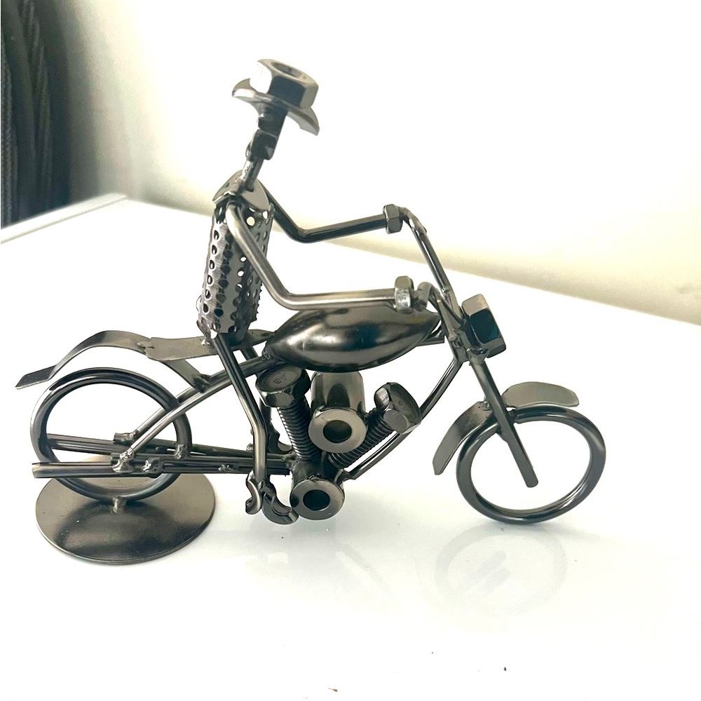 Bike Model Metal Ornaments Craft Bicycle Figurine for Best Gifts Bicycle Model
